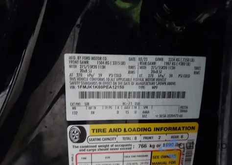 2023 Ford Expedition Limited Max from USA, damaged, VIN 1FMJK1K80PEA12150